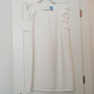 CeCe ladies size 14 white sleeveless dress, fully lined